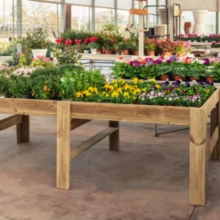 Mesa Expositora De Madera Blossom Hortalia
