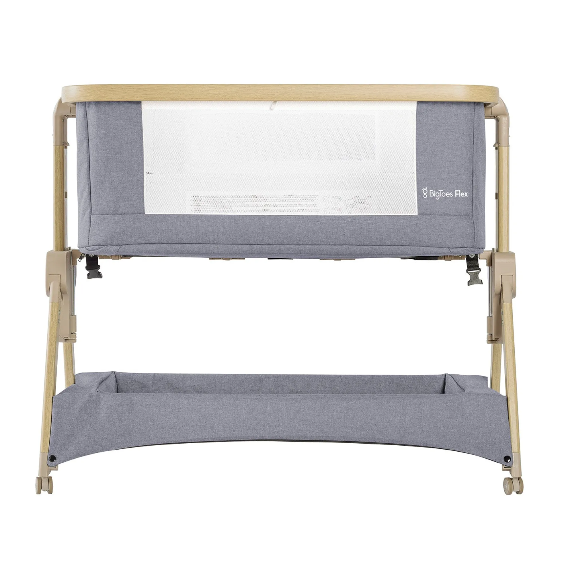 Minicuna De Colecho Plegable Bigtoes Flex Grey Nature