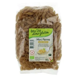 Mini Macarrones de Arroz Integral sin gluten Ma Vie Sans Gluten 500 g