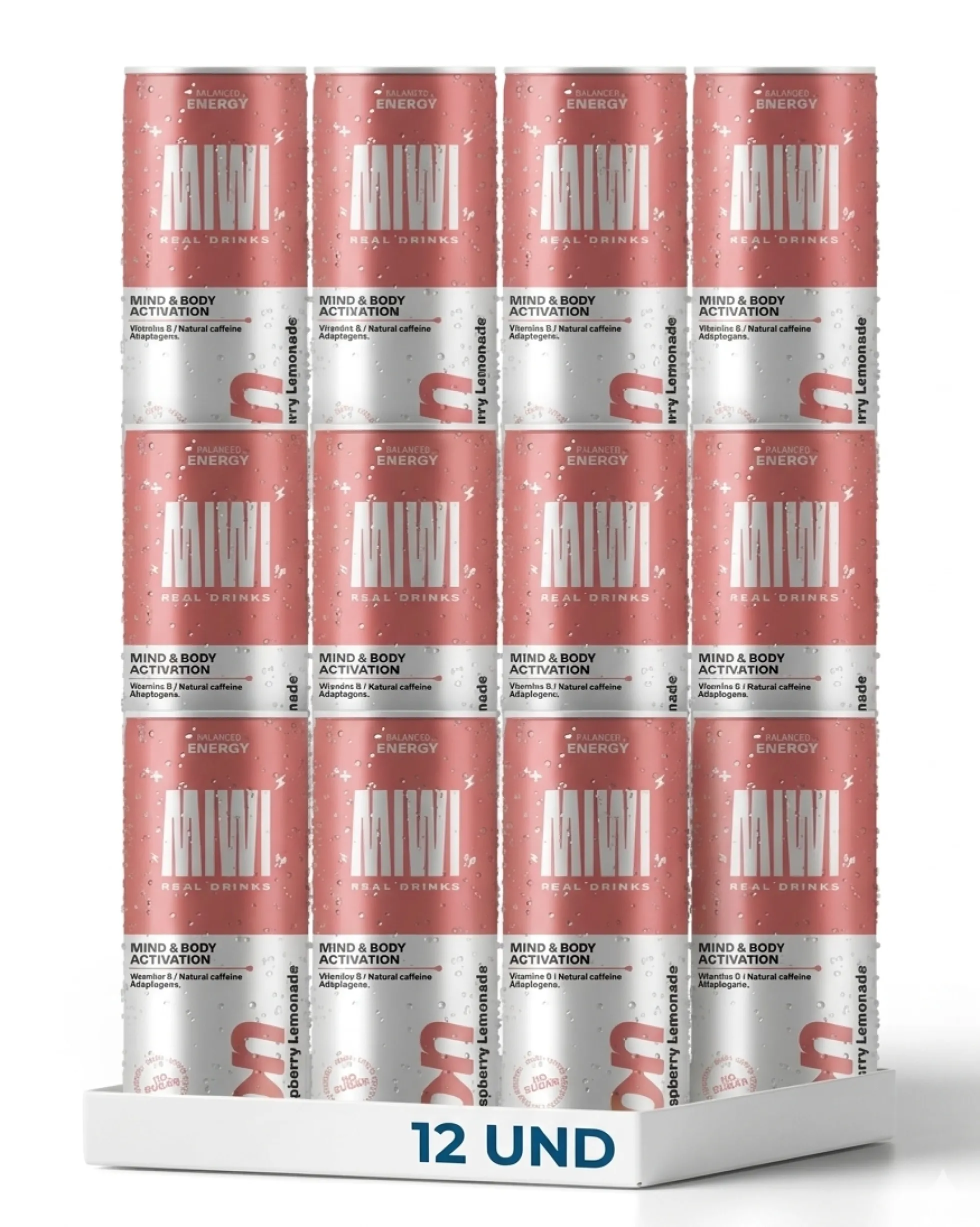 Miwi On Raspberry Lemonade 0% Azucar Miwi 12 Latas 25cl