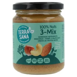 3-Mix Crema de Frutos Secos (sin cacahuete) Terrasana 250g