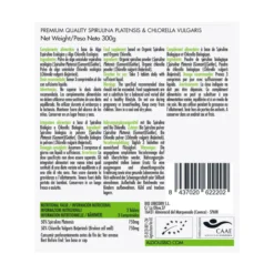 Mix de Espirulina y Chlorella Ecológica, 600 comp. Aldous Bio