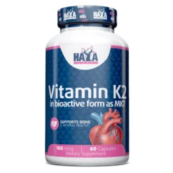 Mk-7 Vitamina K2 100µg - 60 Cápsulas - Vitaminas - Haya Labs