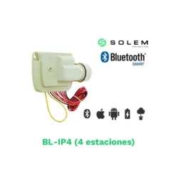 Modulo Solem Bt 4 Estaciones 9v - Control Bluetooth Para Riego Automático