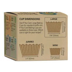 Moldes de magdalenas de papel medianos If you care 240 uds