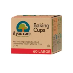 Moldes de magdalenas de papel medianos If you care 60 uds