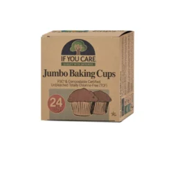 Moldes de magdalenas de papel grandes If you care 24 uds
