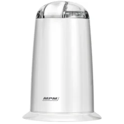 Molinillo Café Eléctrico, Especias, Semillas, 40 G Café 20 Tazas Café, Cuchillas Acero Inox. Mpm Mmk-07, Blanco, 140w