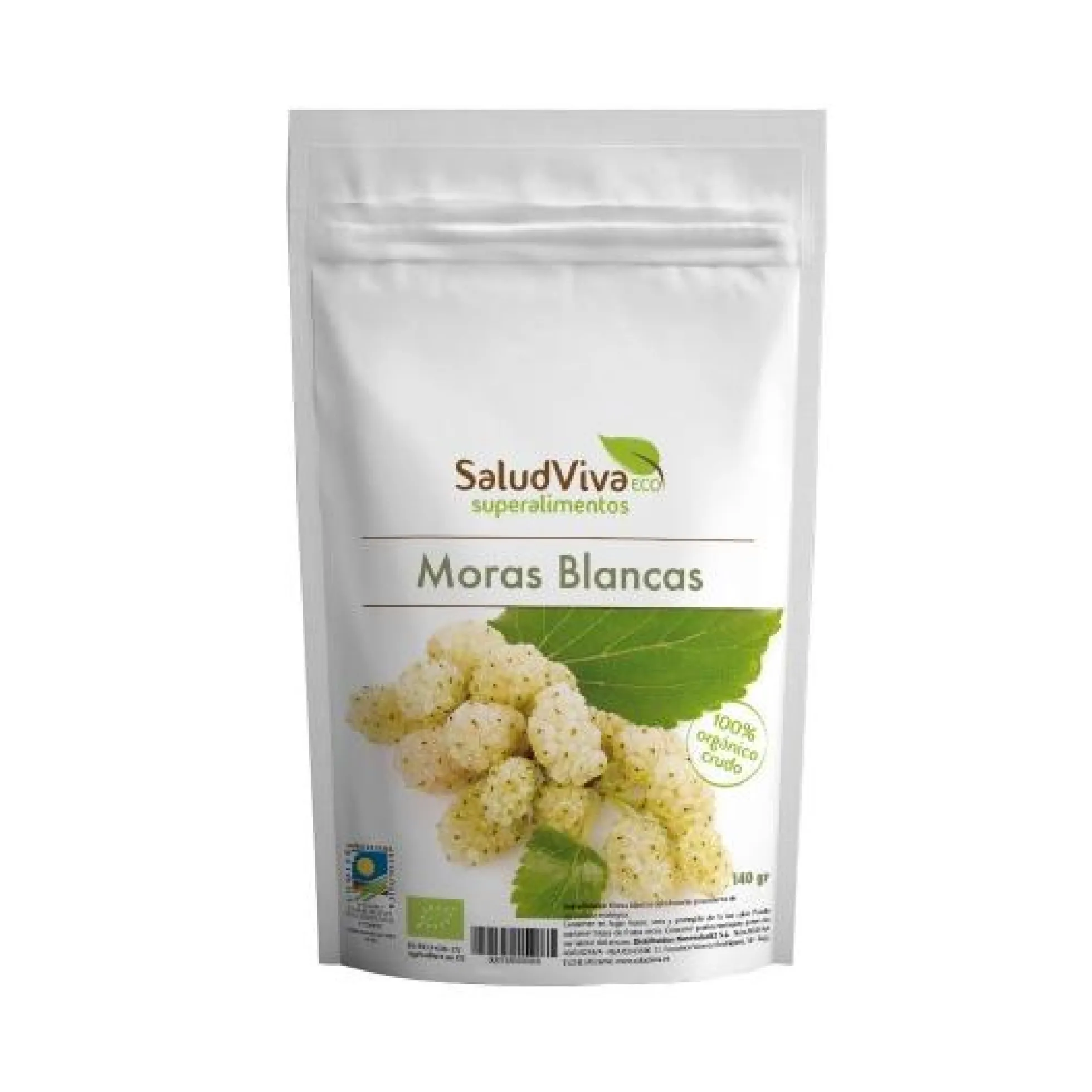 Moras blancas enteras ECO 140 g, Salud Viva