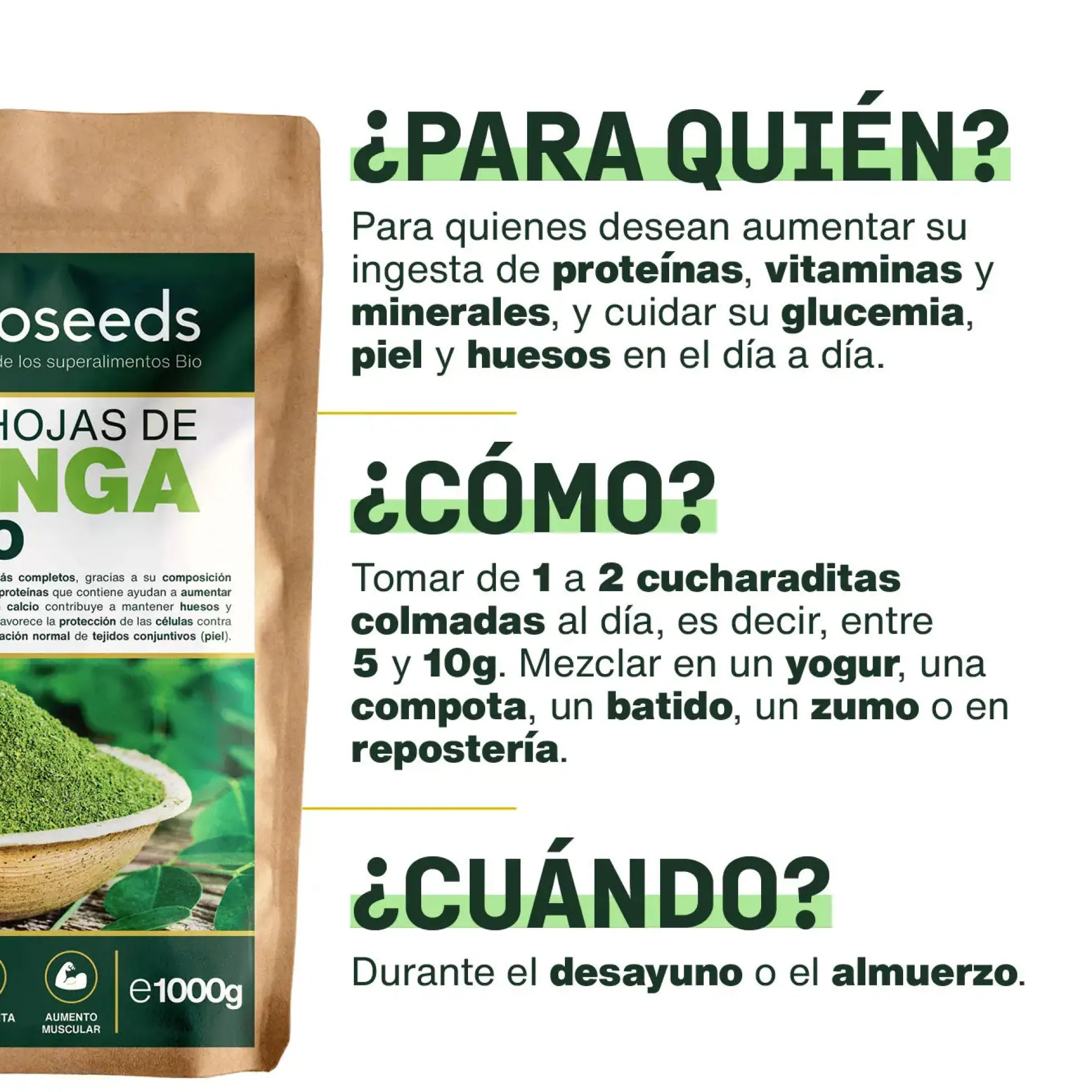 Moringa En Polvo Bio 1kg