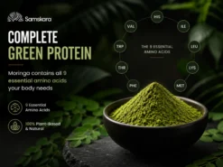 Moringa En Polvo Bio - 1kg | Superalimento Ecológico Vegano Para Batidos, Smoothies Y Zumos, Sin Azúcares Añadidos