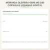 Moringa oleifera 6000 mg 180 cápsulas veganas Hivital