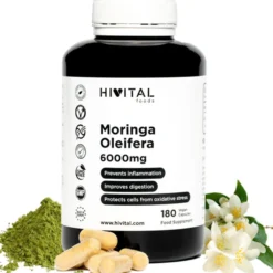 Moringa oleifera 6000 mg 180 cápsulas veganas Hivital