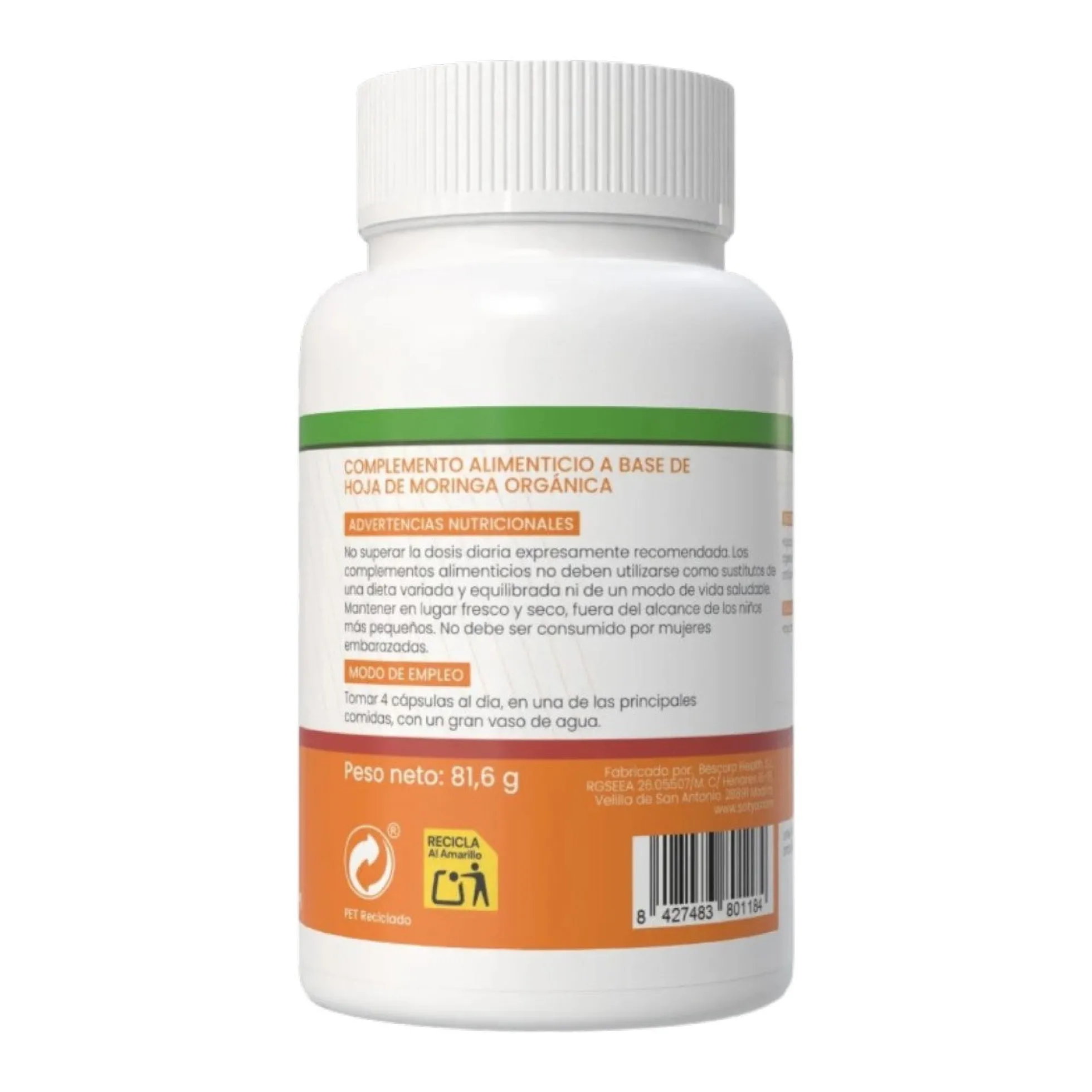 Moringa Oleifera Sotya 120 cápsulas vegetales