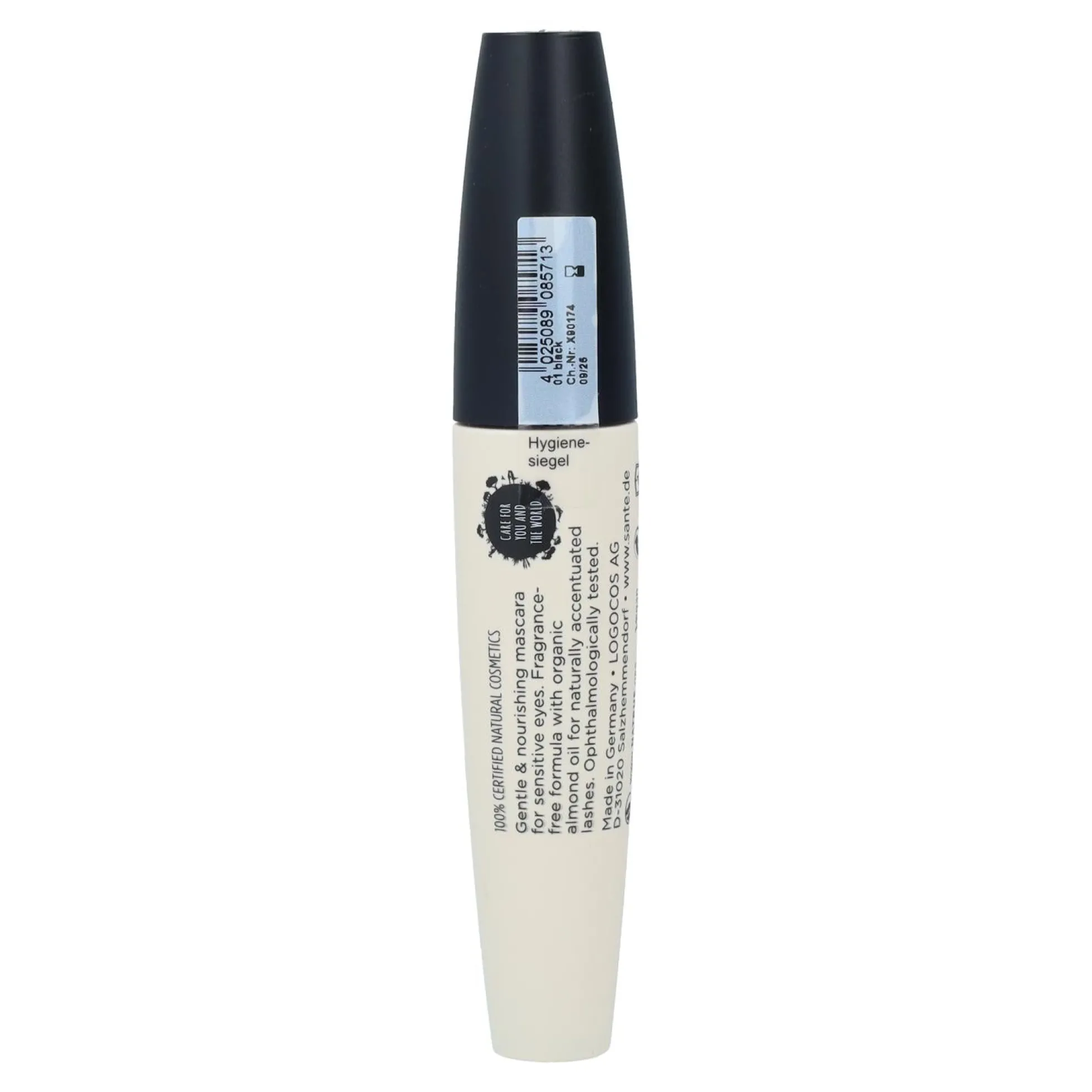Máscara de Pestañas Senstive 01 Black Sante 8 ml