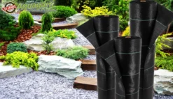 144m² Tejido De Suelo Película Contra Malas Hierbas Película Para Mantillo 100 G 1 M De Ancho Negro