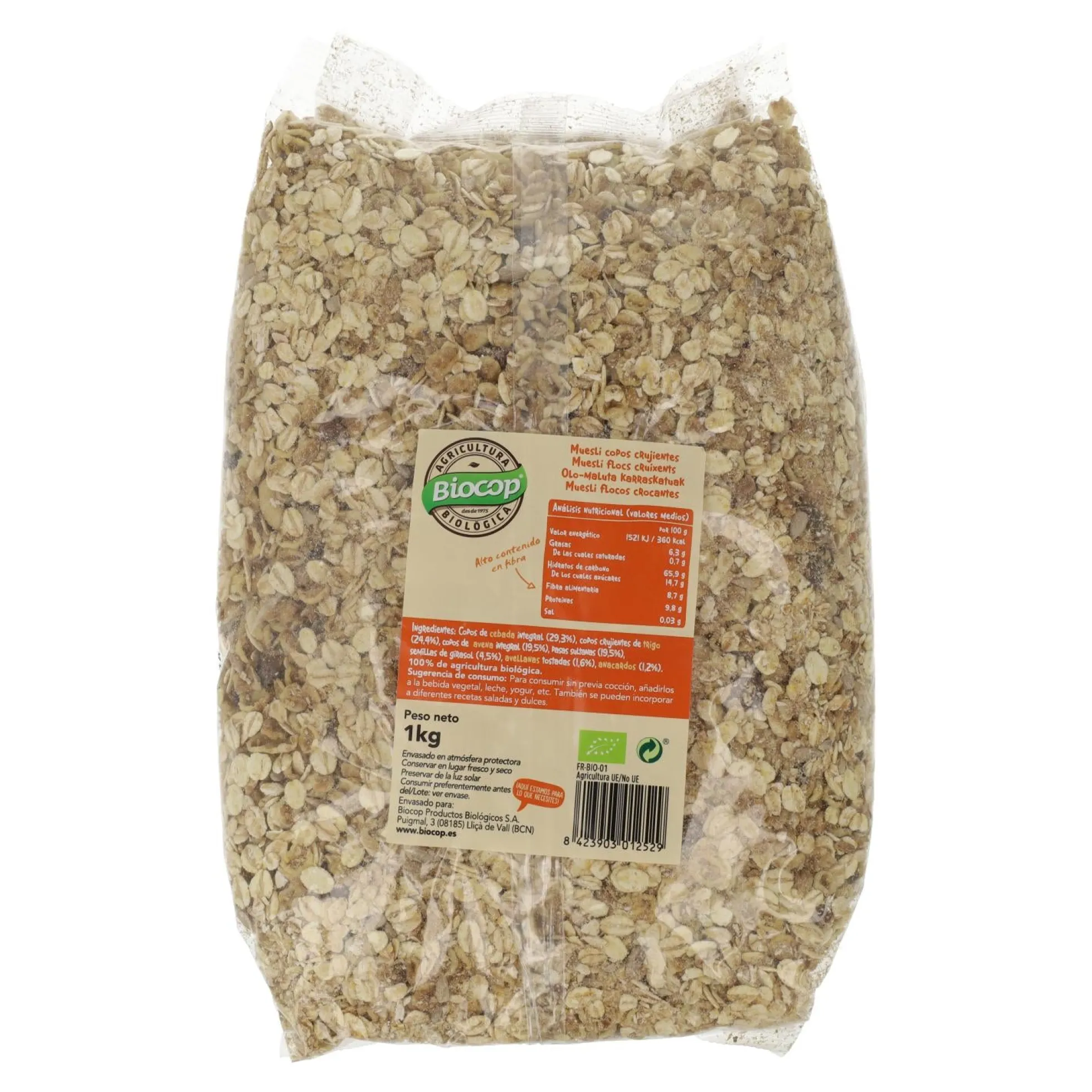 Muesli Copos crujientes Biocop 1kg