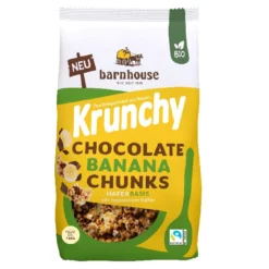 Muesly Krunchy BIO Choco Banana Chunks Barnhouse 450 g