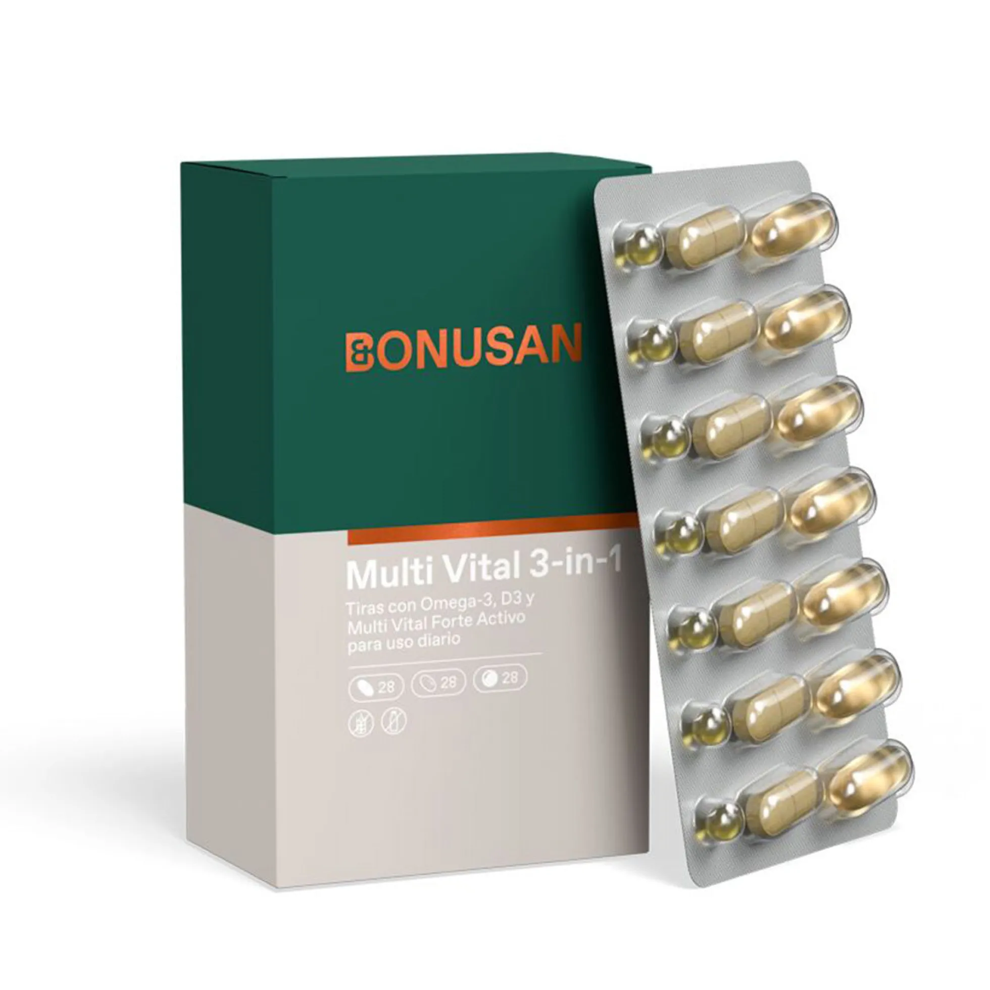 Multi Vital 3-in-1, Bonusan, 84 comprimidos