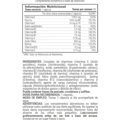 Multi Vitamins+ Dsm® - 60 Cápsulas Vegetales - Aporta Vitalidad - Masmusculo
