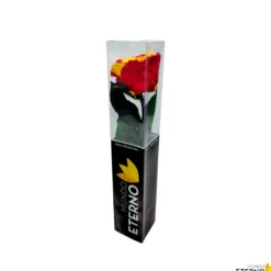Mundo Eterno Rosa Preservada Bandera España 35cm