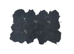Mundo Eterno Rosas Negras Preservadas 12 Unidades 3-4cm