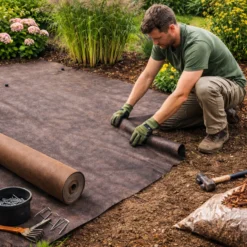 150m X 1m Malla Antihierbas Marrón 125 G/m² – Garantía De 25 Años, Permeable Y Resistente