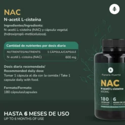 NAC 600mg Planeta Huerto 180 cápsulas