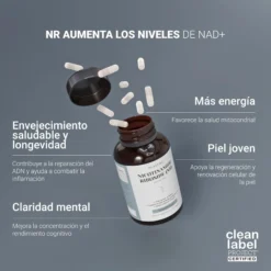 Nad nicotinamide riboside 300mg – energía, antienvejecimiento, nr puro >99% (30 cápsulas)