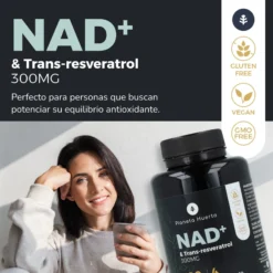 NAD+ Transresveratrol Planeta Huerto 120 cápsulas