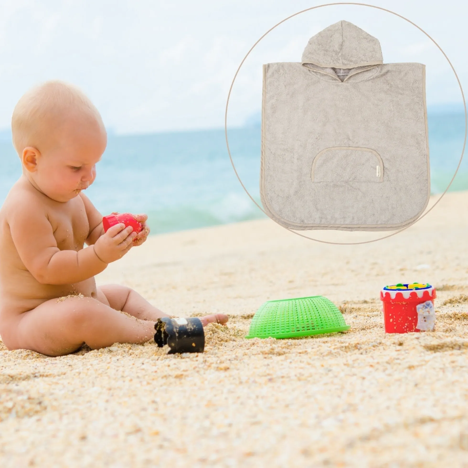 Nairobi Poncho Toalla De Baño Bebe 12-36m