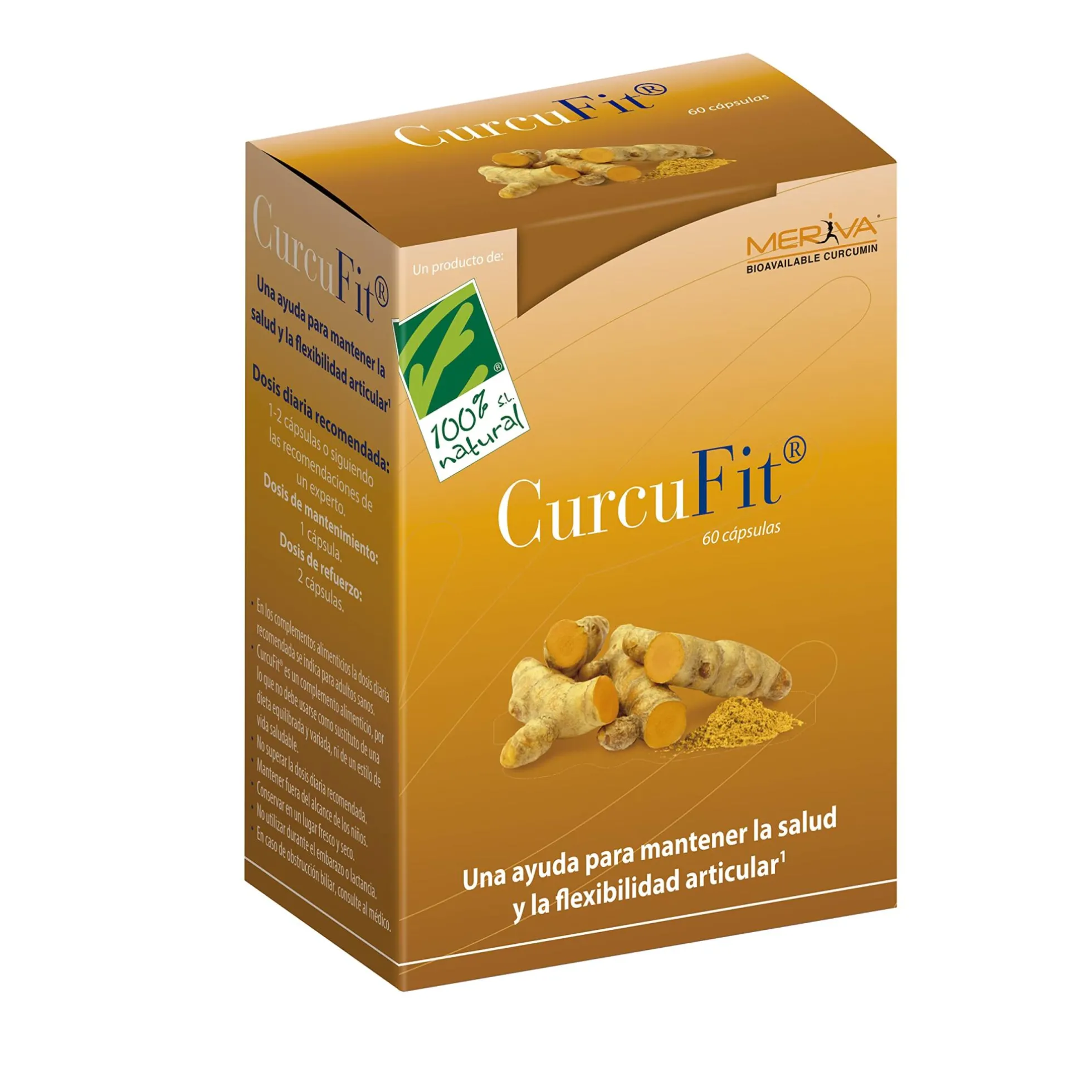 100% Natural Curcufit Antioxidantes 60 Cápsulas