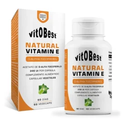 Natural Vitamin E - 60 Cápsulas - Vitamina E - Vitobest