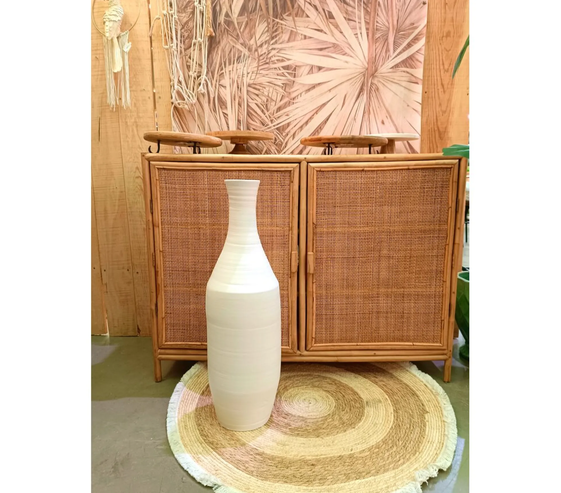 Ánfora Decorativa De 80cm