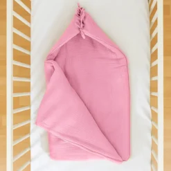 Nido De Bebé En Algodón Bio Rosa