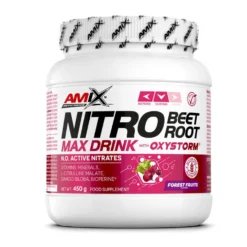 Nitro Beet Root Max Drink (nitrato De Remolacha) - 450g - Fruity (multifrutas) - Rendimiento - Amix Nutrition