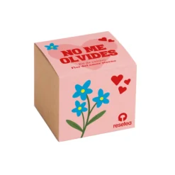 Nomeolvides - Kit de Cultivo con Semillas de Myosotis, Maceta y Sustrato, Regalo Original - Resetea