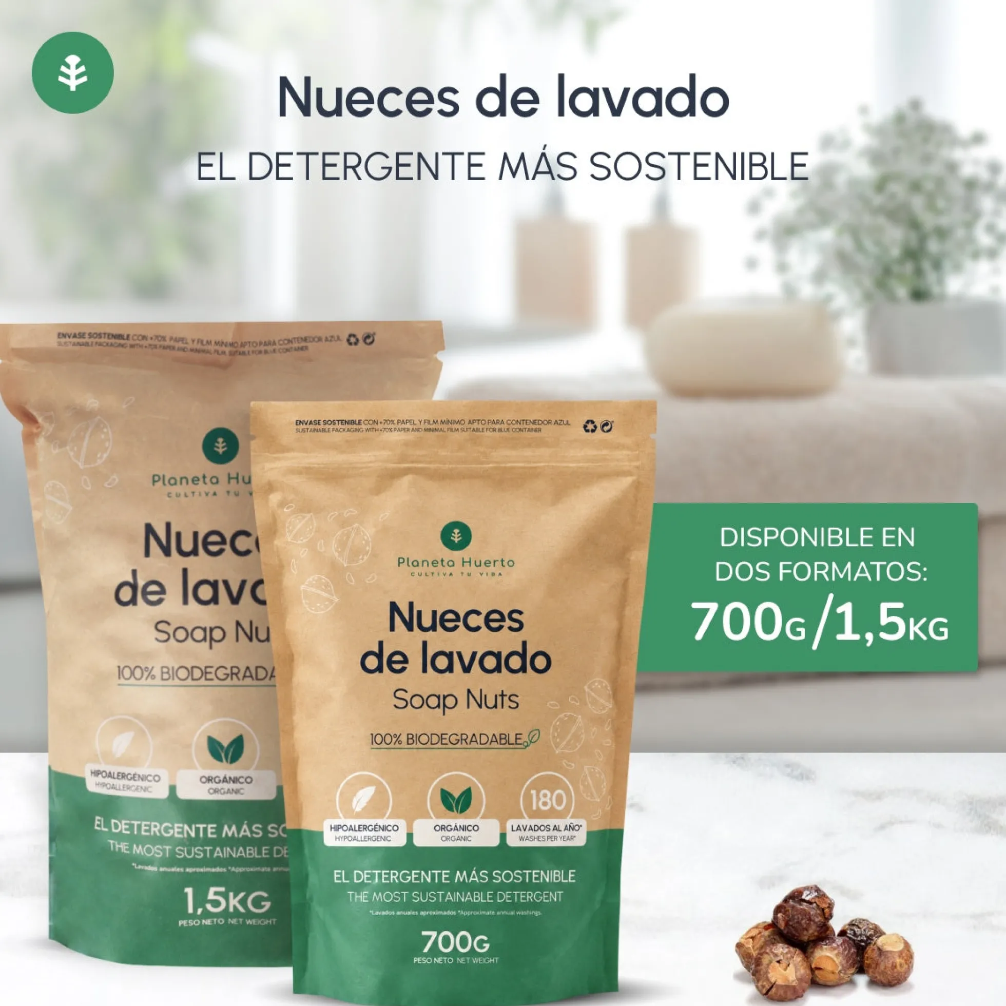 Nueces de Lavado Planeta Huerto 700 gr