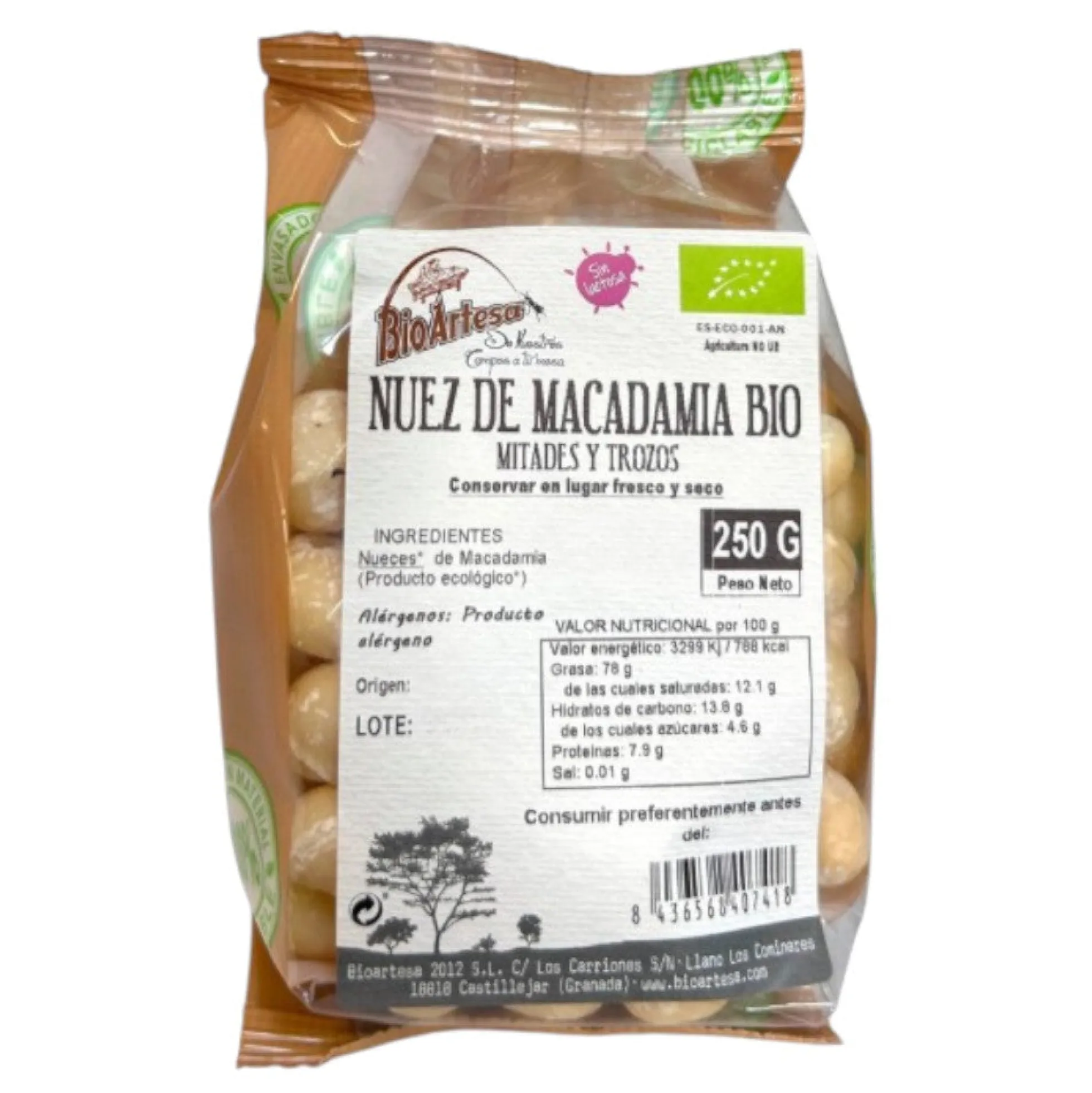 Nuez De Macadamia Bio 250 Gr