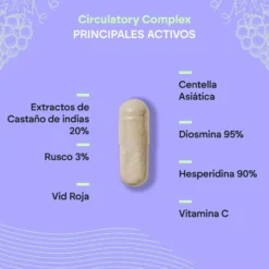 Nutralie Circulatory Complex con Diosmina y Hesperidina 60 cápsulas