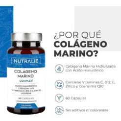 Nutralie Colágeno Marino Complex Ácido Hialurónico Piel 60 Cápsulas