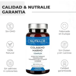 Nutralie Colágeno Marino Complex Ácido Hialurónico Piel 60 Cápsulas
