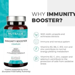 Nutralie Defensas Inmunitarias con Reishi + Propóleo + Equinacea 60 cápsulas