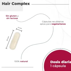 Nutralie Hair Complex + Biotina y Zinc Vitaminas Cabello 90 cápsulas