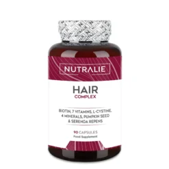 Nutralie Hair Complex + Biotina y Zinc Vitaminas Cabello 90 cápsulas