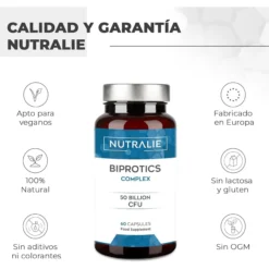 Nutralie Probióticos intestinales 10 cepas 60 Cápsulas