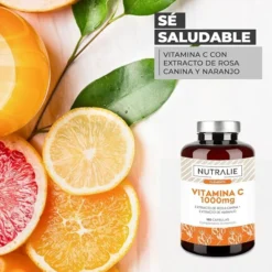 Nutralie Vitamina C 1000mg Rosa Canina + Vit C Antioxidante 180 cápsulas