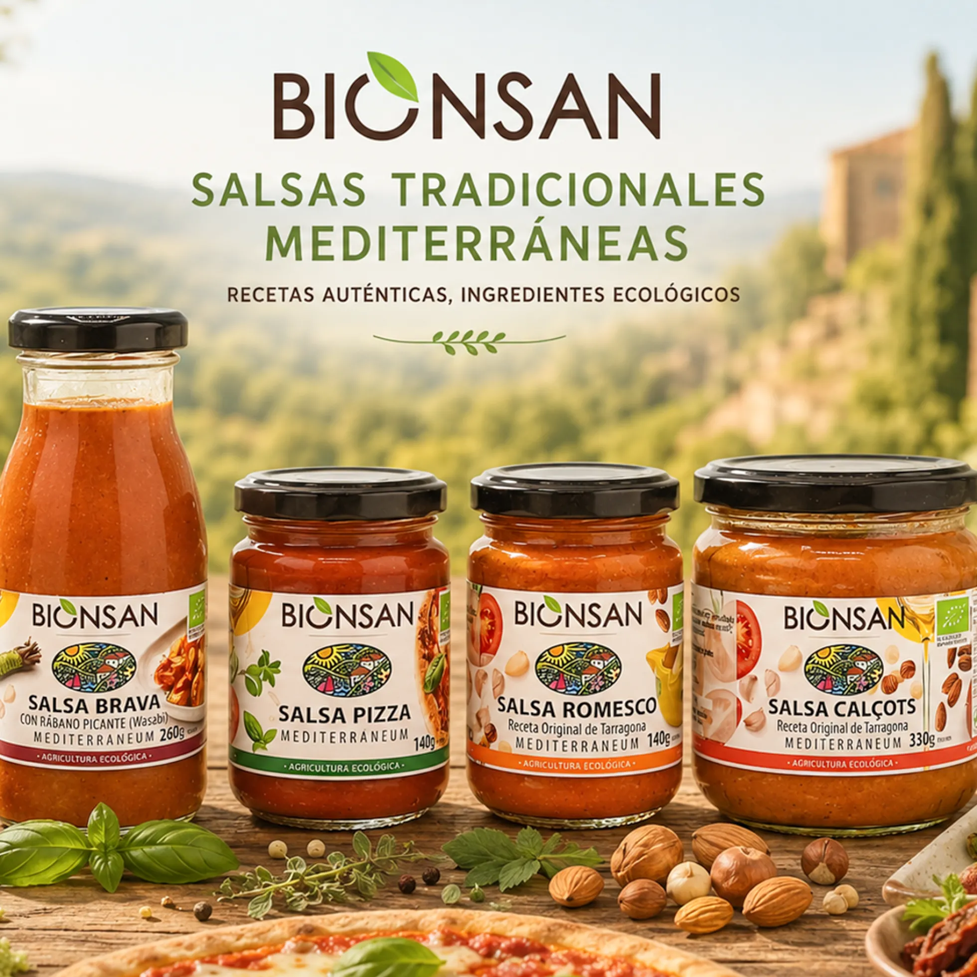 Oferta 4 Salsas Ecológicas Y Veganas Bionsan