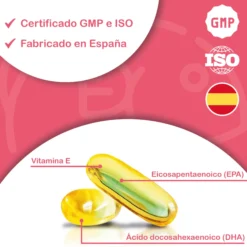 Omega 3 A Base De Aceite De Pescado 120 Perlas Blandas De Acidos Grasos 700mg Epa - 500mg Dha Con Vitamina E (2 Botes)