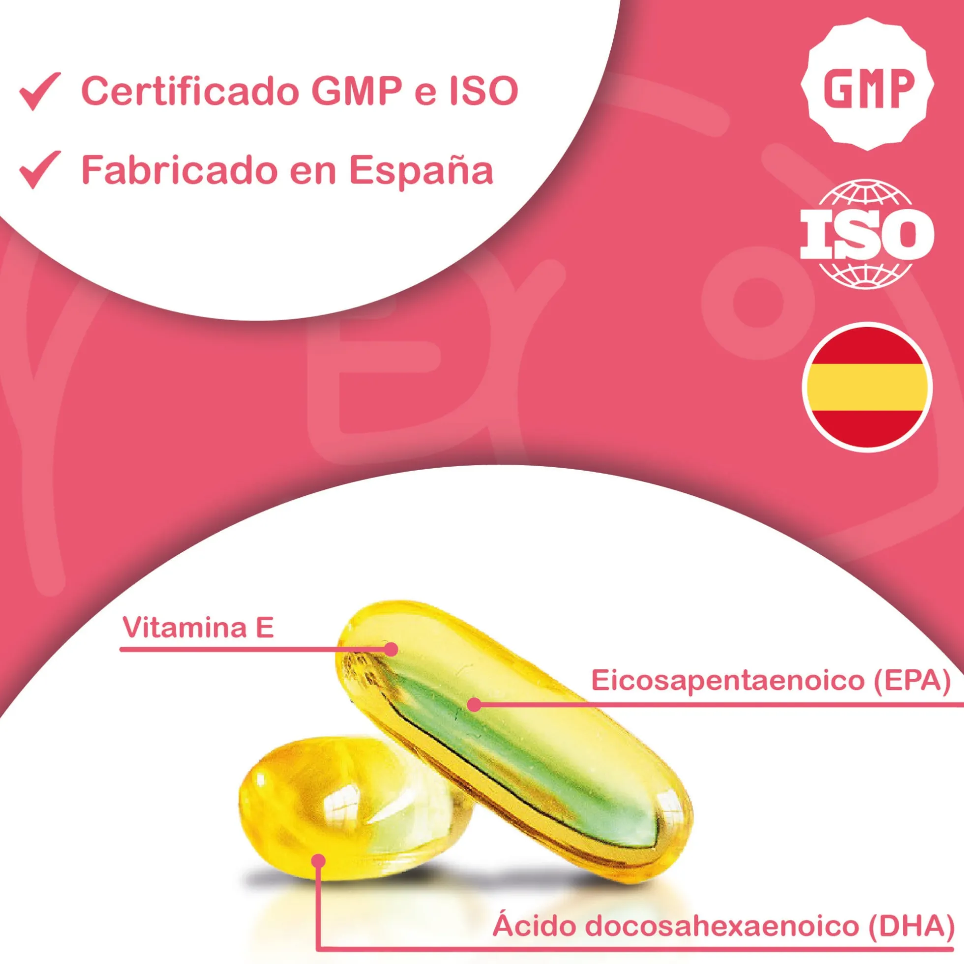 Omega 3 Capsulas 2000 Mg A Base De Aceite De Pescado - 120 Perlas Blandas Con 700mg Epa - 500mg Dha Con Vitamina E